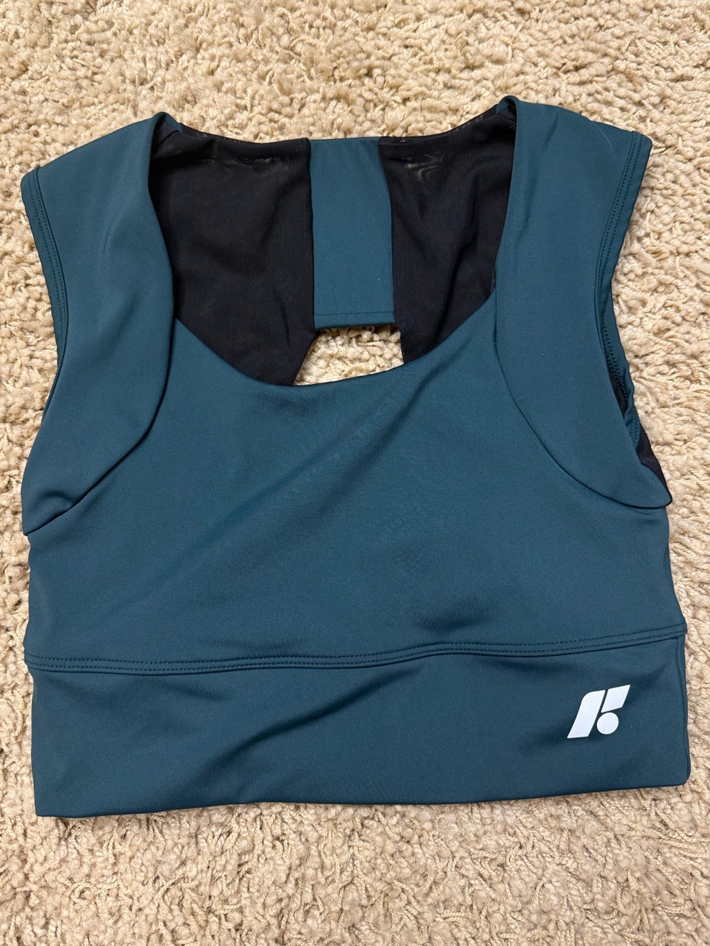 Forme Women's Teal Performance Crop Top